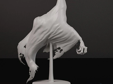 Azkaban Dementor 3D STL Model - Harry Potter Single Figure Statue 3D Print Model