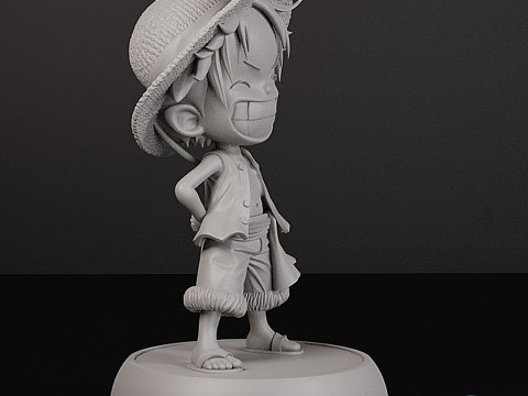 Luffy Chibi STL - Modelo de impresión de resina 3D Modelo de impresión 3D