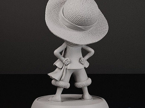 Luffy Chibi STL - Modelo de impresión de resina 3D Modelo de impresión 3D