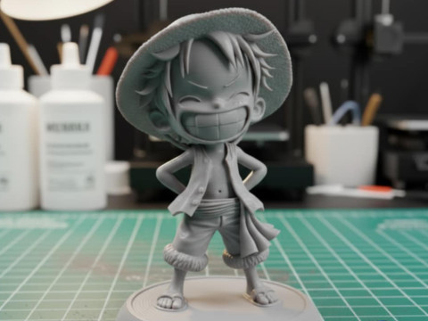 Luffy Chibi STL - Modelo de impresión de resina 3D Modelo de impresión 3D