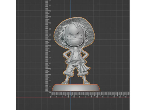 Luffy Chibi STL - Modelo de impresión de resina 3D Modelo de impresión 3D