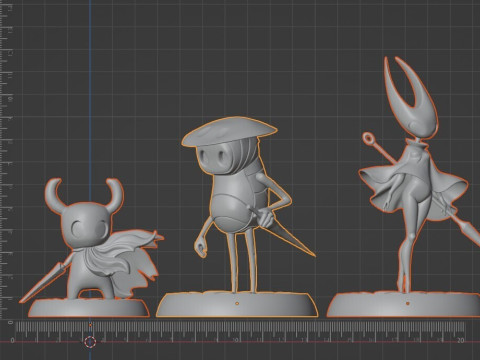 ホロウナイト STL セット Knight of Hallownest 3Dプリントモデル