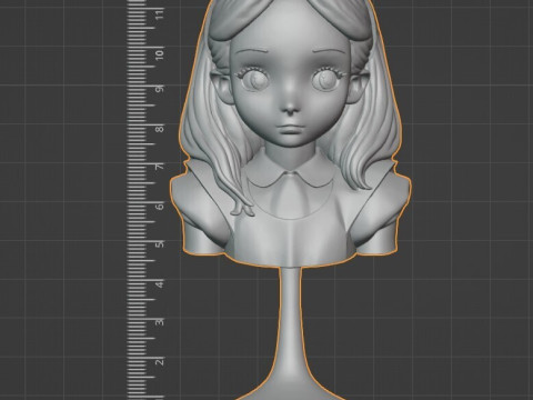 Аліса в країні чудес STL Бюст 3D Принт Модель