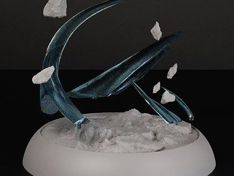 STL Diorama Monkey D Luffy - Gear Second Battle 18 Parts 3D Print Model