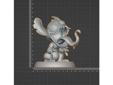 スティッチ・ヴェノム 3Dプリントモデル