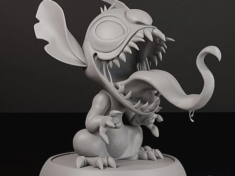 スティッチ・ヴェノム 3Dプリントモデル