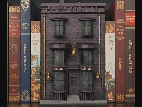 Магазин волшебной палочки Подставка для книг Сплит 3D Принт Модель