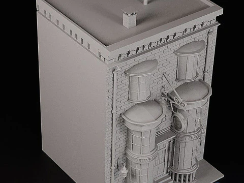 Magic Wand Shop Bookend Split 3D Print Model