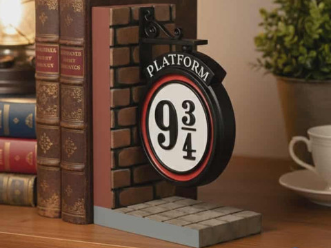 Modello di stampa 3D fermalibri piattaforma 9 Modello di stampa 3D