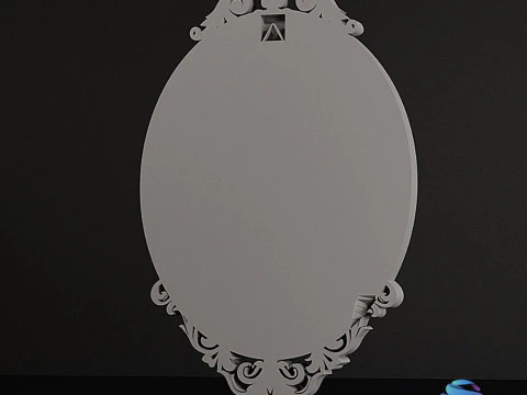 Sacred Heart Baroque Frame 3D 3D Print Model