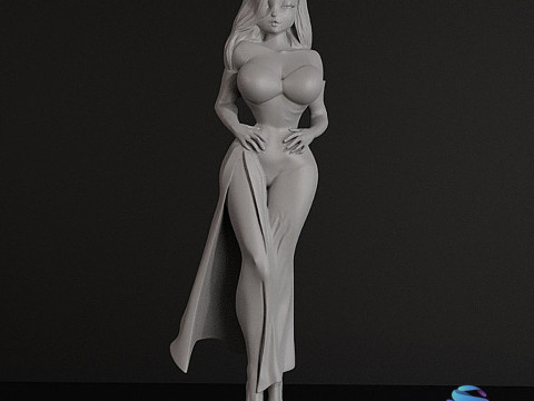 Patung Cetak 3D Jessica Kelinci Model Cetak 3D