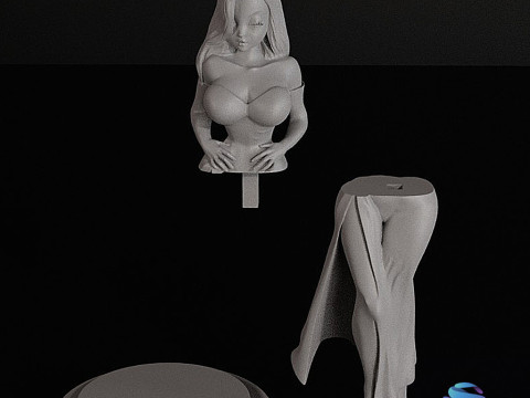 Patung Cetak 3D Jessica Kelinci Model Cetak 3D