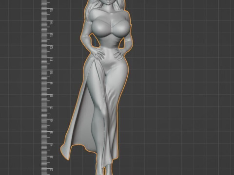 Patung Cetak 3D Jessica Kelinci Model Cetak 3D