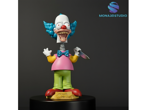 Лялька клоун Крусті Пупс - Хеллоуїнське видання, набір 3D-принтів зі змінними головами Сприн 3D Принт Модель