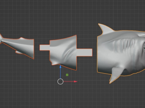 Ikan adalah Teman Bukan Makanan - Pra-Dukungan Bruce Marlin dan Dory Diorama STL Model Cetak 3D