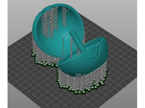 पोक बॉल से चरज़ार्ड का फटना - पूर्व-समर्थित 3D प्रिंट मॉडल