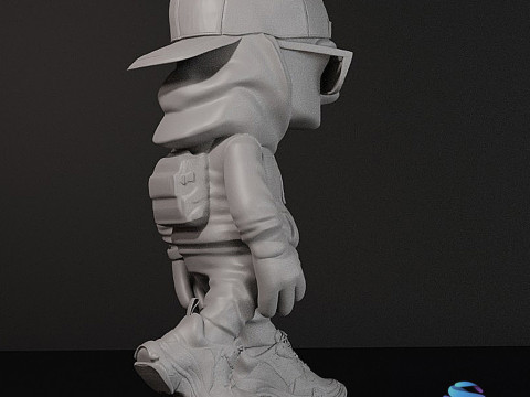 Streetwear Bart Simpson - Modelo de impresión 3D de resina pre-soportada Modelo de impresión 3D