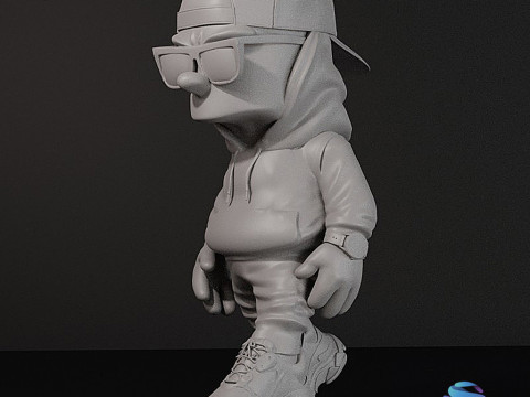 Streetwear Bart Simpson - Modelo de impresión 3D de resina pre-soportada Modelo de impresión 3D