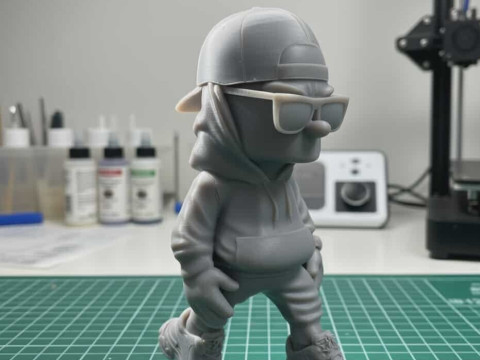 Streetwear Bart Simpson - Modelo de impresión 3D de resina pre-soportada Modelo de impresión 3D