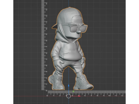 Streetwear Bart Simpson - Modelo de impresión 3D de resina pre-soportada Modelo de impresión 3D