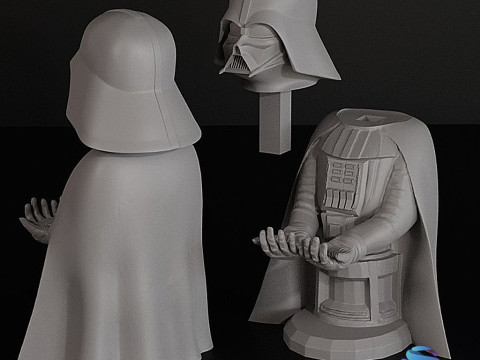 Darth Vader Controller Stand - 3D-afdrukbare Joypad-houder STL 3D printmodel
