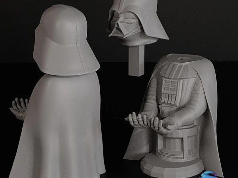 Darth Vader Controller Stand - 3D Printable Joypad Holder STL 3D Print Model