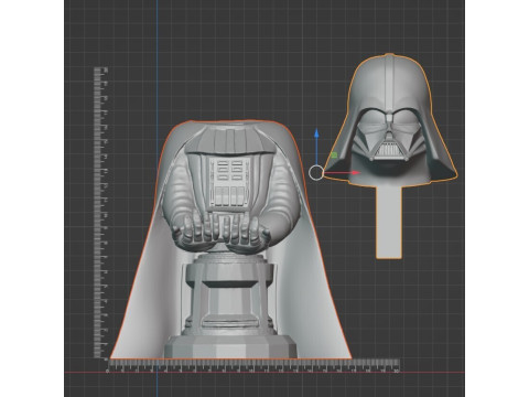 Darth Vader Controller Stand - 3D-afdrukbare Joypad-houder STL 3D printmodel