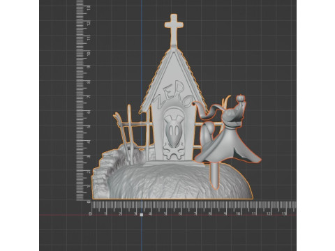 Собачья будка Zeros «Кошмар перед Рождеством» 3D-модель для печати, состоящая из 3 частей со вставкой в ​​основании 3D Принт Модель