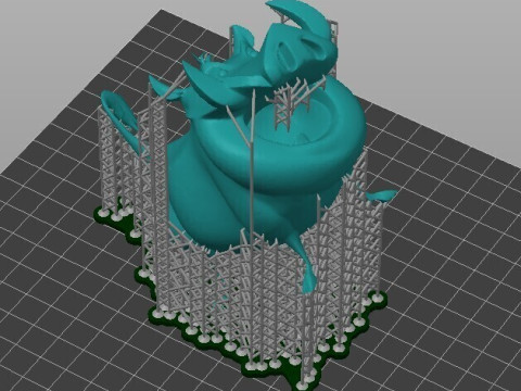 Von Pumbaa, dem König der Löwen, inspirierte 3D-druckbare Figur mit vorunterstützter STL-Basis 3D Druckmodell