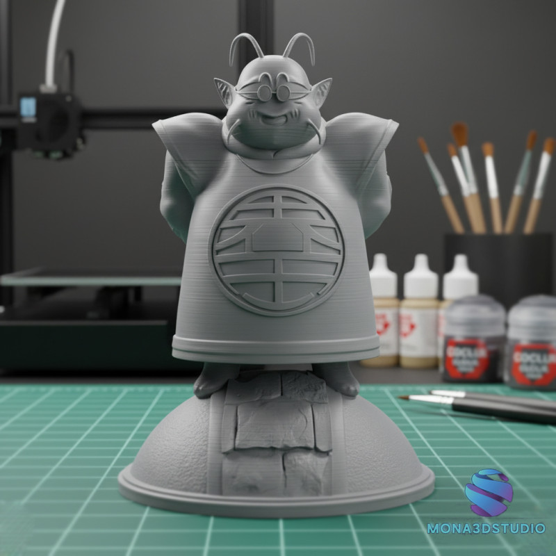 King Kai Tam Şekil 3D STL Ön Destekli 3D Baskı Modeli .c4d .max .obj .3ds .fbx .stl .blend 