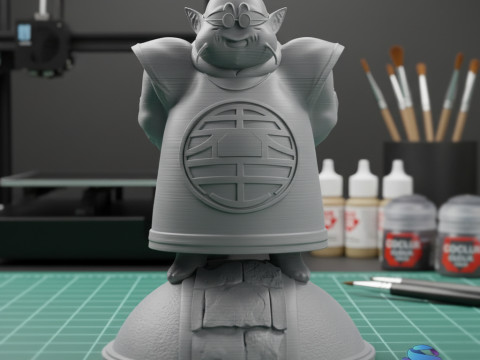 King Kai Full Figure 3D STL Попередньо підтримується 3D Принт Модель
