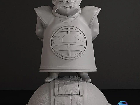 King Kai Full Figure 3D STL Pre-Supported 3D Print Model