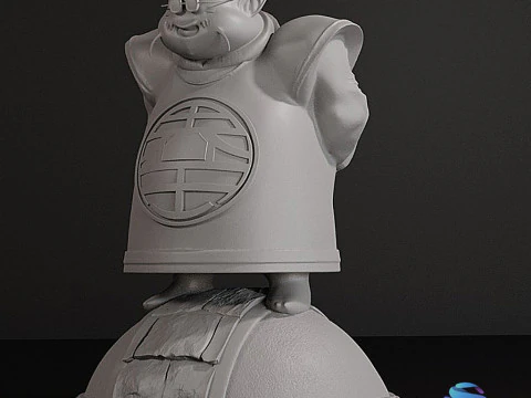 King Kai Full Figure 3D STL Pre-Supported 3D Print Model
