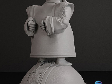 King Kai Tam Şekil 3D STL Ön Destekli 3D Baskı Modeli
