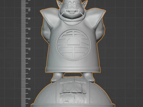 King Kai Full Figure 3D STL Pre-Supported 3D Print Model