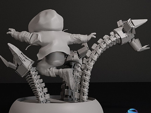 Chibi Spiderman - Miles Morales - Diorama STL Modelo de impresión 3D