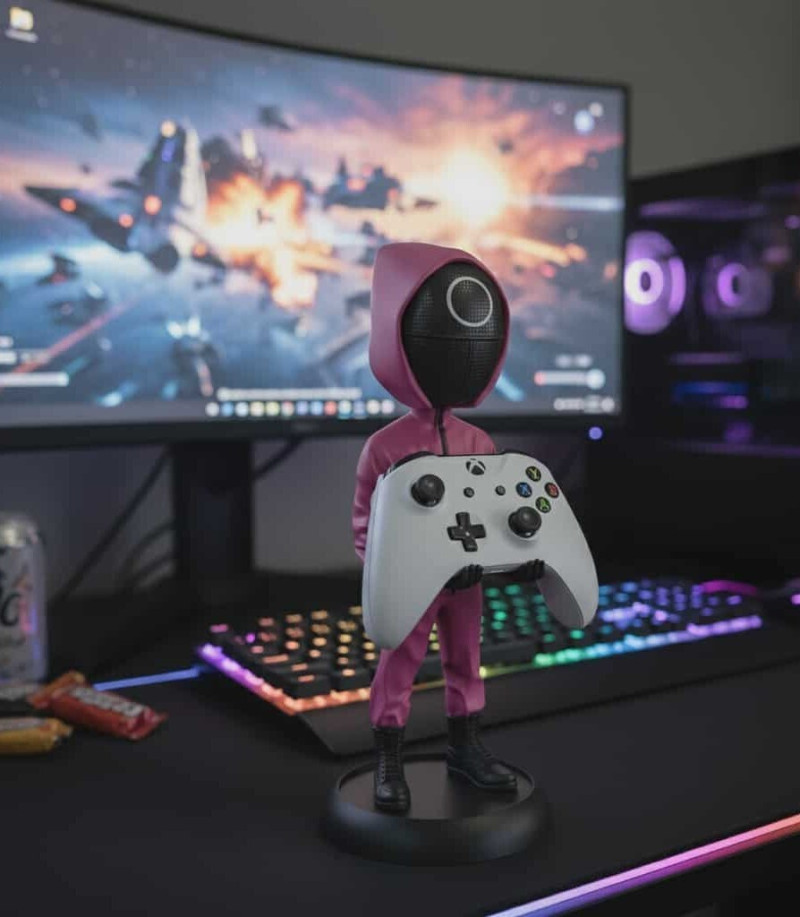 Joypad Stand Squid Guard 3D Suporte para controlador imprimível STL Modelo de Impressão 3D .c4d .max .obj .3ds .fbx .stl .blend 