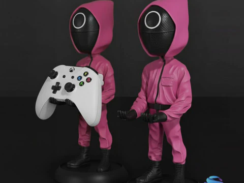 Joypad Stand Squid Guard 3D Printable Controller Holder STL 3D Print Model