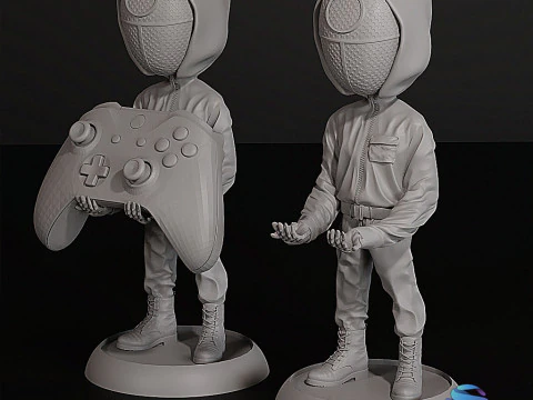 Joypad Stand Squid Guard 3D Printable Controller Holder STL 3D Print Model
