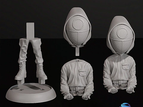 Joypad Stand Squid Guard 3D Printable Controller Holder STL 3D Print Model