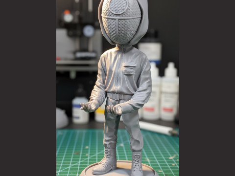 Joypad Stand Squid Guard 3D Suporte para controlador imprimível STL Modelo de Impressão 3D