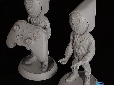 Joypad Stand Squid Guard 3D Printable Controller Holder STL 3D Print Model