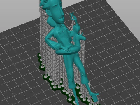 Guybrush Threepwood Monkey Island 3 Diorama STL 3D Print Presupported 3D Print Model