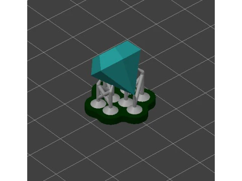 Guybrush Threepwood Monkey Island 3 Diorama STL 3D Print Presupported 3D Print Model