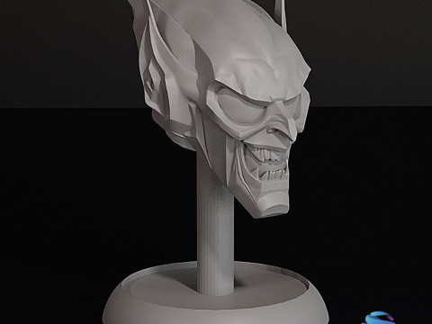 Pra-dukungan Model Cetak 3D Helm Green Goblin Model Cetak 3D