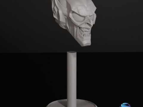 Pra-dukungan Model Cetak 3D Helm Green Goblin Model Cetak 3D