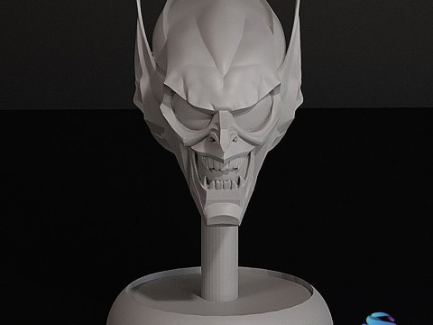 Pra-dukungan Model Cetak 3D Helm Green Goblin Model Cetak 3D
