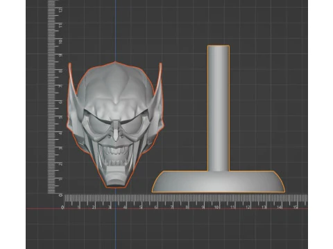 Pre-soporte del modelo imprimible en 3D del casco de duende verde Modelo de impresión 3D