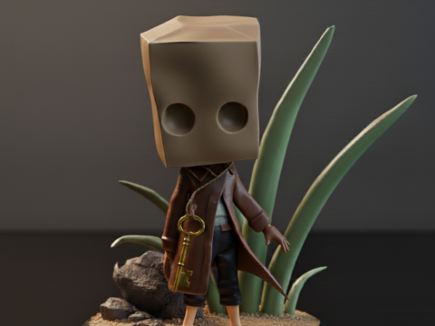 Mono Yazdırılabilir 3D STL - önceden desteklenen STL Tek Parça 3D Baskı Modeli