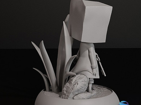 Monochromatyczny druk 3D STL – wstępnie obsługiwany pojedynczy element STL Model do druku 3D